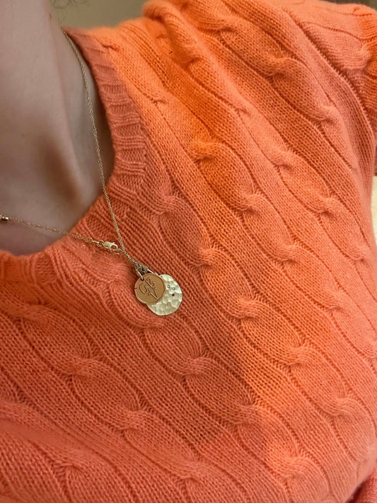 Kaja Erika Jorgensen 18k yellow gold Coin Charm in combination with Stars Colliding