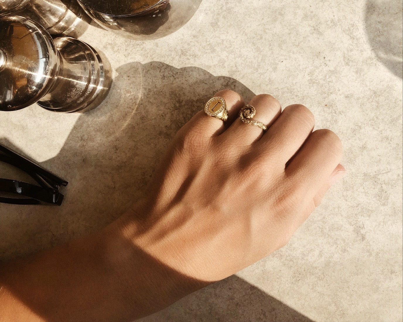 Kaja Erika Jorgensen 18k yellow gold Madly/ Deeply/ Forever Ring