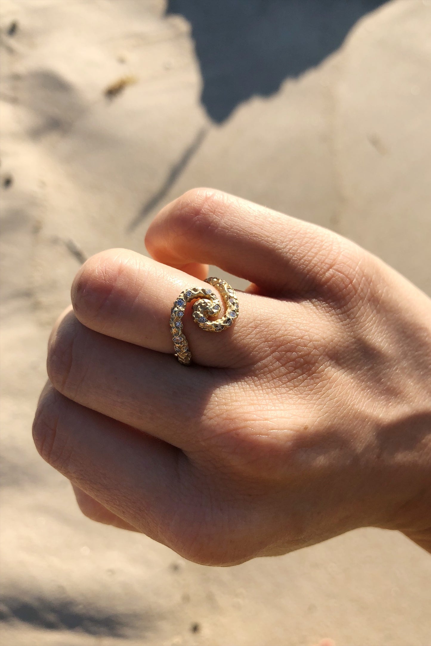 Kaja Erika Jorgensen 18k yellow gold Madly/ Deeply/ Forever Ring