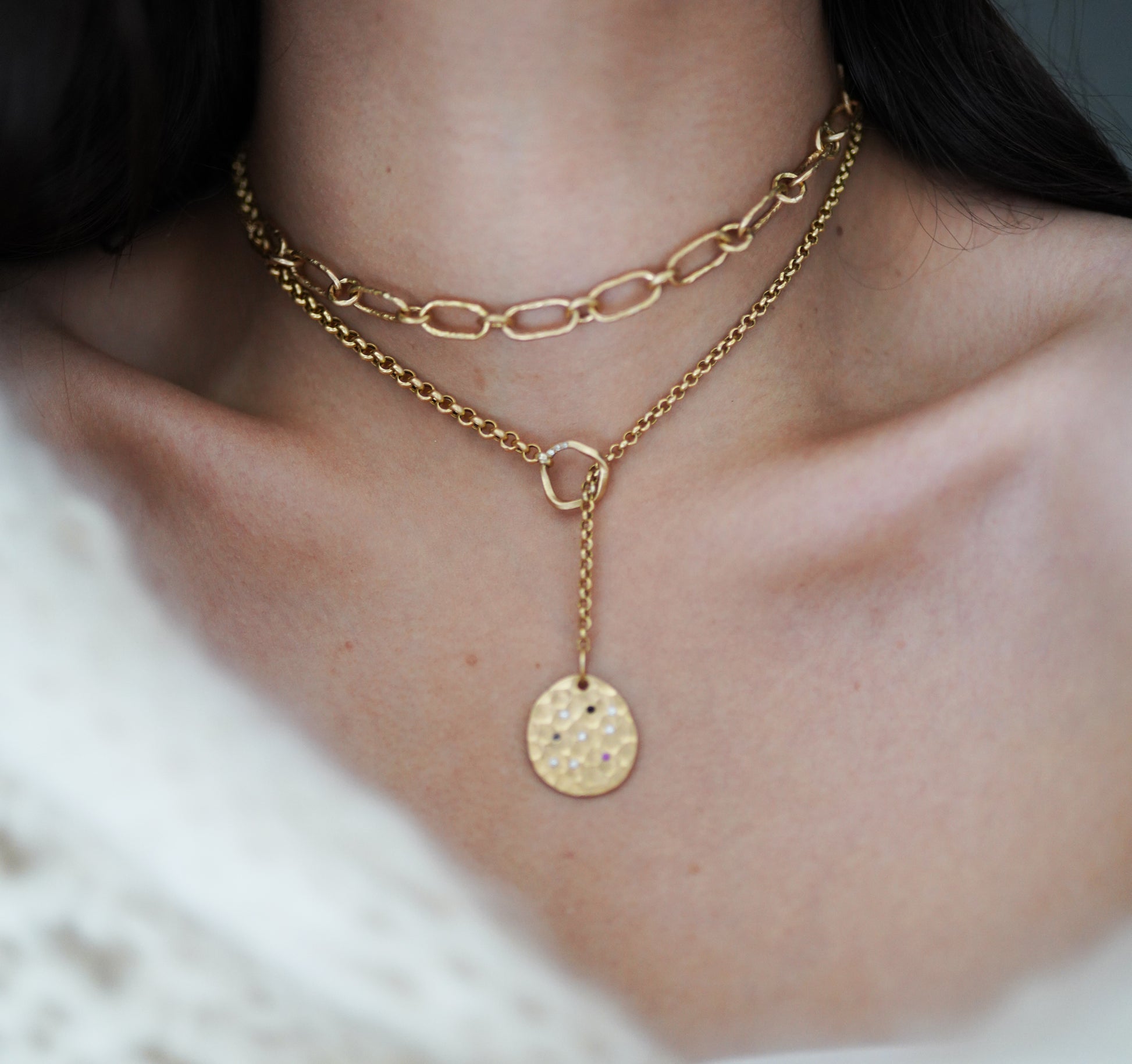 Kaja Erika Jorgensen 18k gold GAIA Necklace
