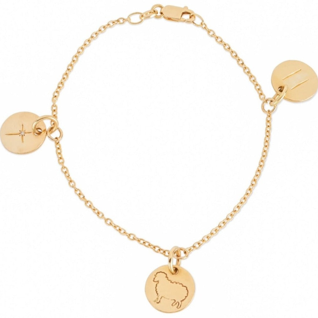 Kaja Erika Jorgensen 18k gold Bahia Charm Bracelet