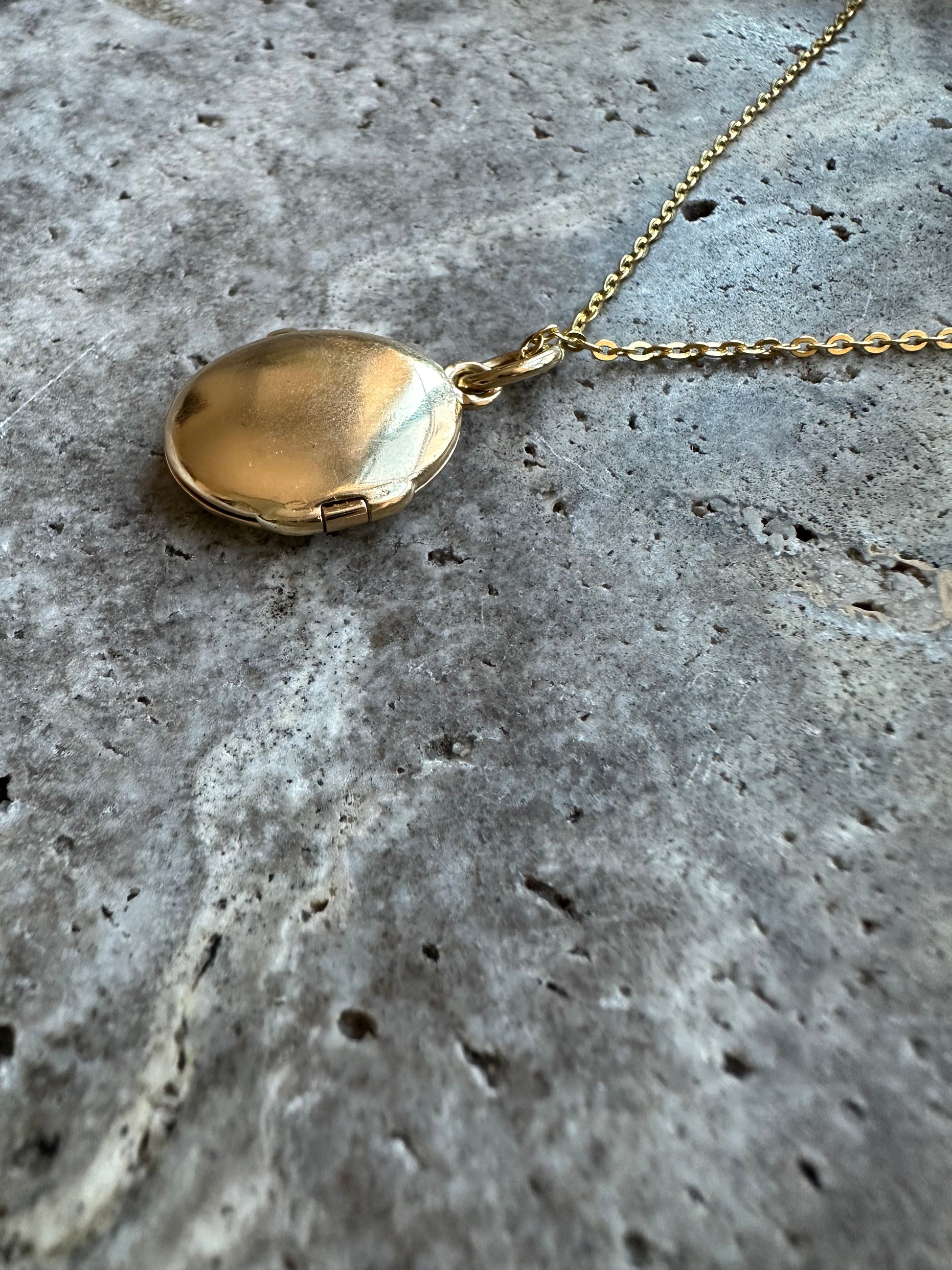 Kaja Erika Jorgensen 18k gold Aria locket