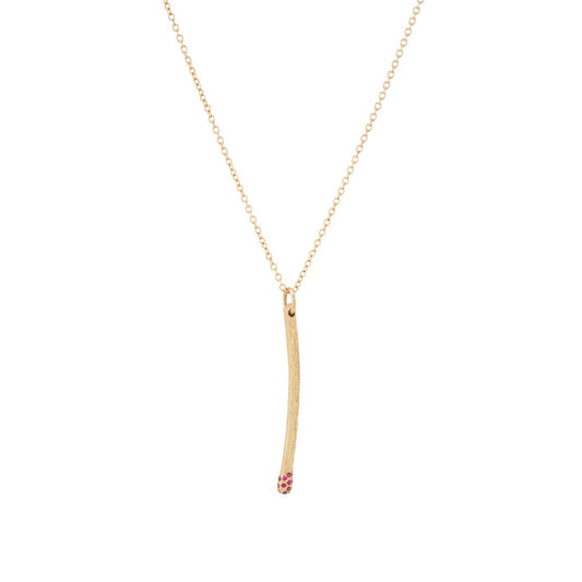 Kaja Erika Jorgensen 18k gold Luz Matchstick Charm