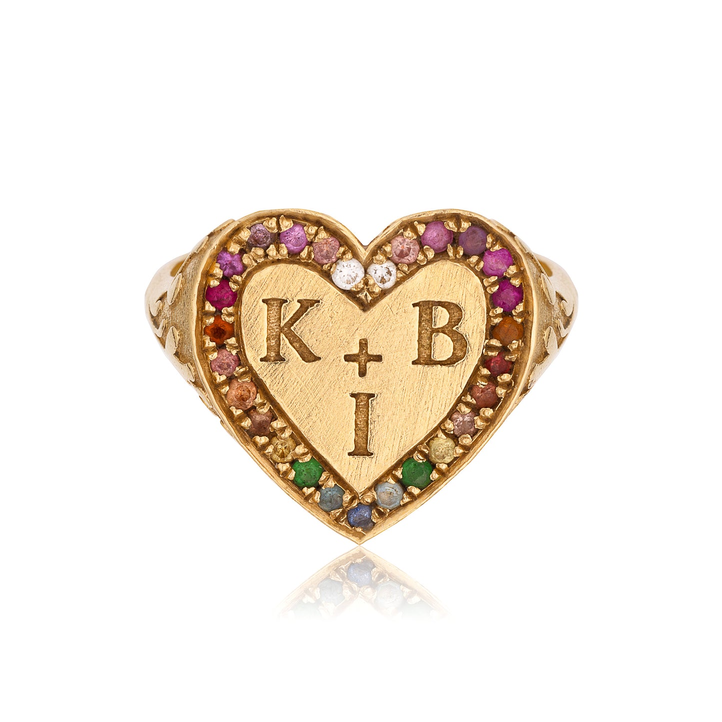 Kaja Erika Jorgensen 18k gold Burning Heart Ring