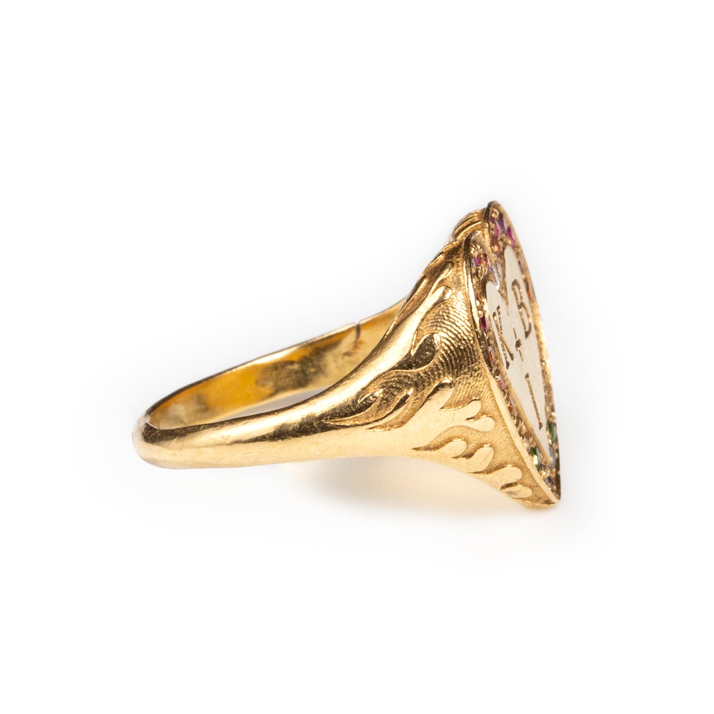 Kaja Erika Jorgensen 18k gold Burning Heart Ring