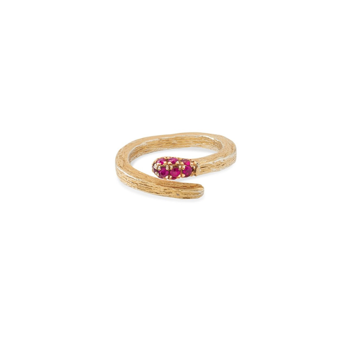 Kaja Erika Jorgensen 18k yellow gold and rubies Luz Matchstick Ring