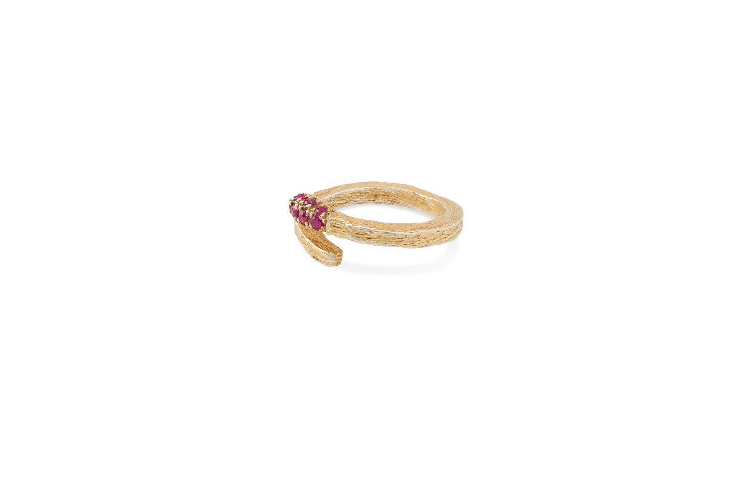 Kaja Erika Jorgensen 18k yellow gold and rubies Luz Matchstick Ring